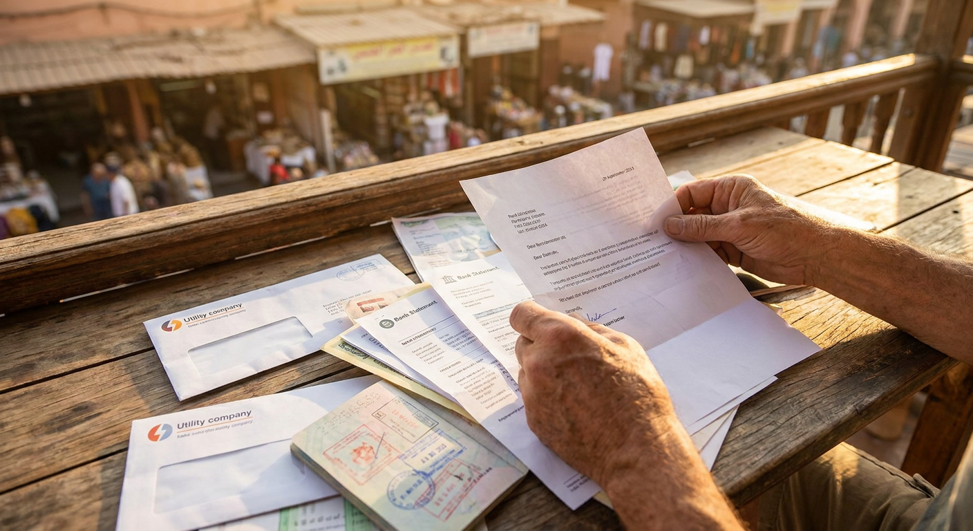 A organização é crucial para a documentação do visto.