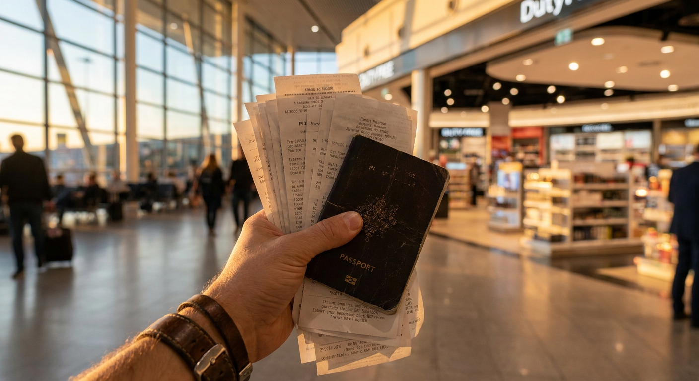 Guardar todos os recibos originais é fundamental para comprovar suas compras elegíveis.
