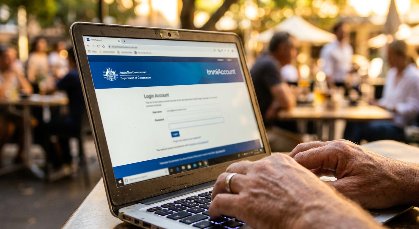 O portal ImmiAccount é a principal ferramenta para solicitar e acompanhar seu visto australiano.