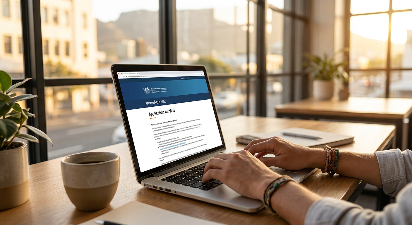 O portal ImmiAccount é a principal ferramenta para sua solicitação de visto australiano.