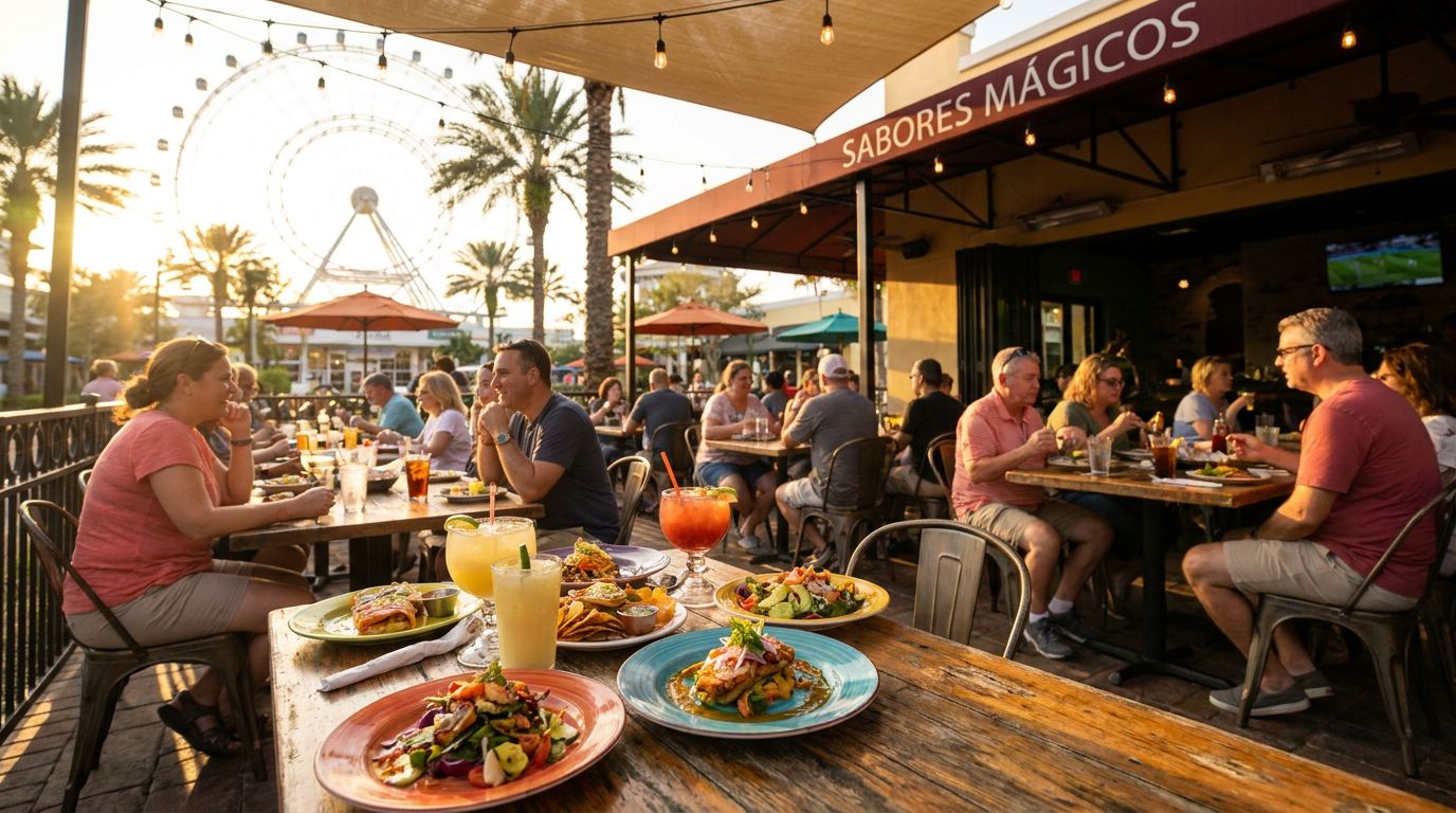 Sabores Mágicos: Os Melhores Restaurantes Perto dos Parques em Orlando