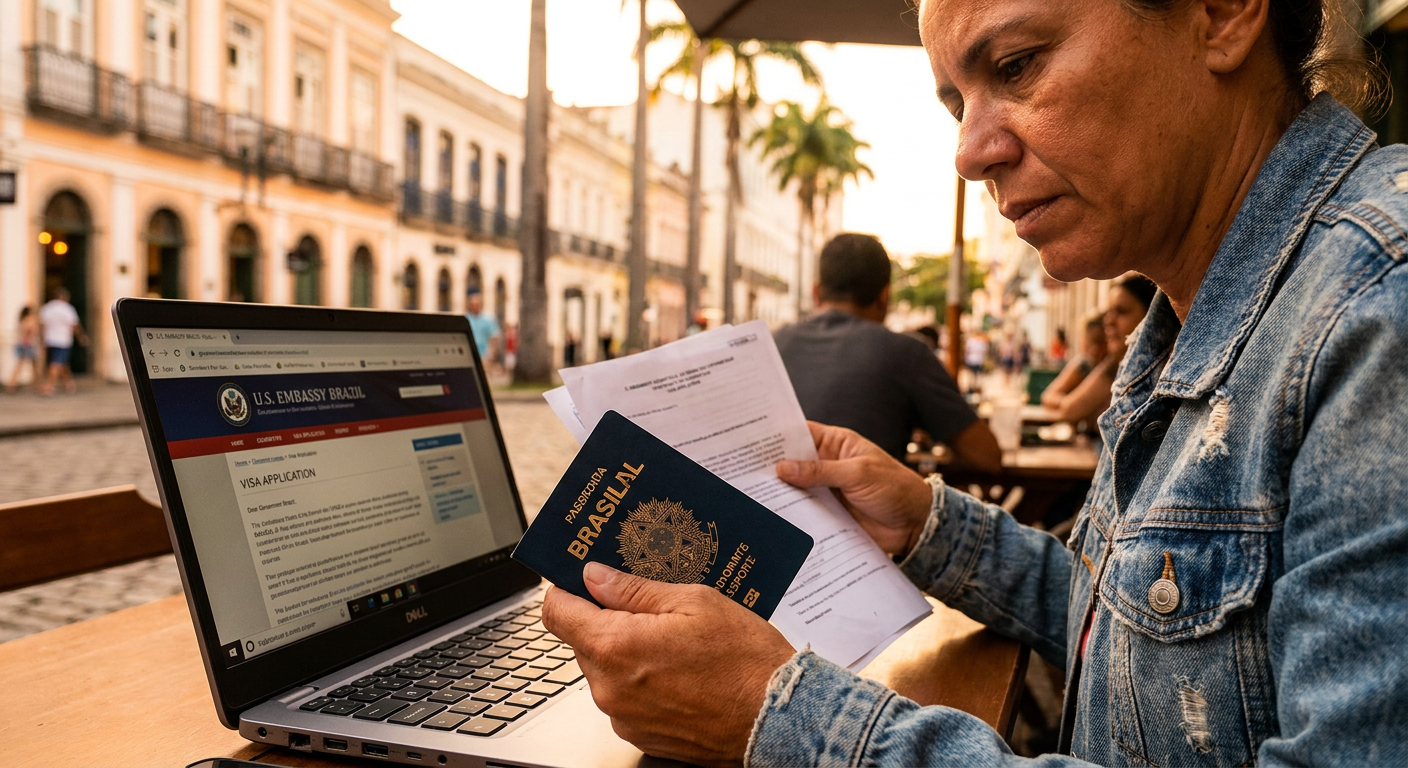 Cidadãos brasileiros devem solicitar visto para a maioria das viagens aos EUA.