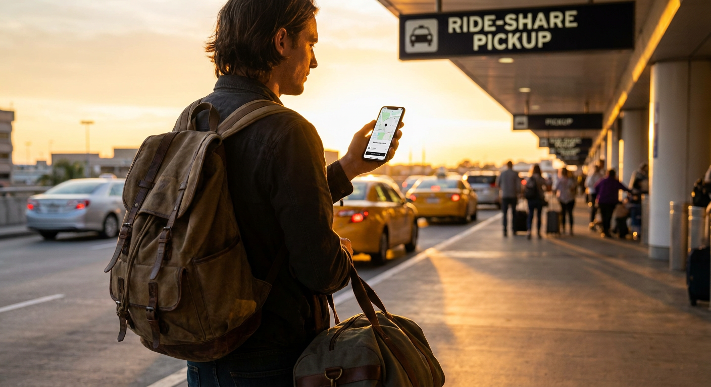 Utilizar Uber ou Lyft é uma opção prática e popular para muitos viajantes.
