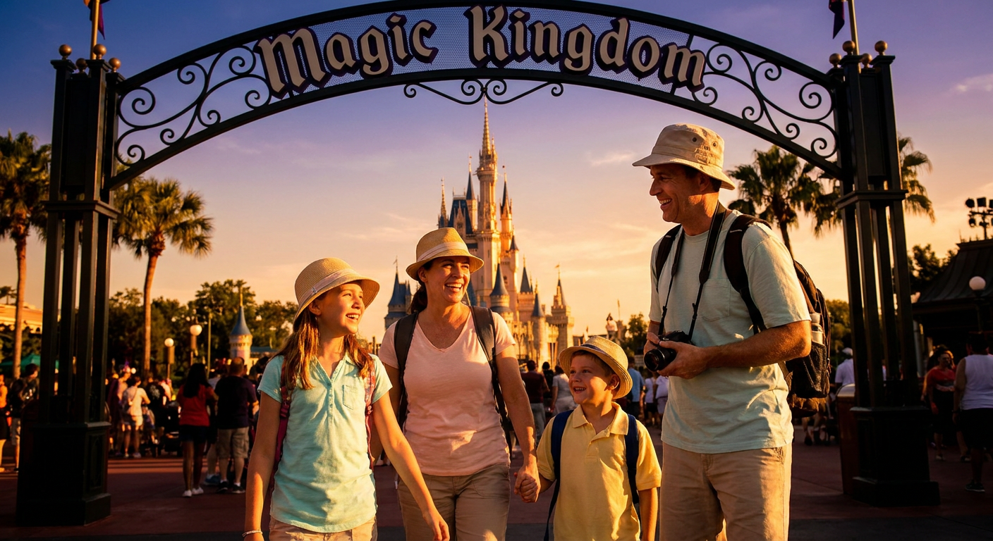 A emoção de entrar no Magic Kingdom pela primeira vez é indescritível.