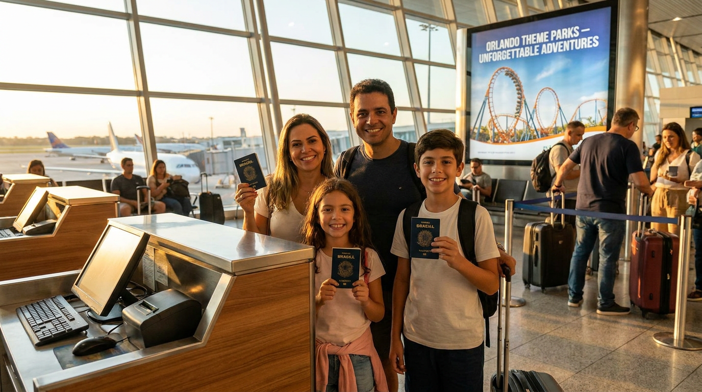 Documentos Essenciais para Viajar para Orlando com Crianças