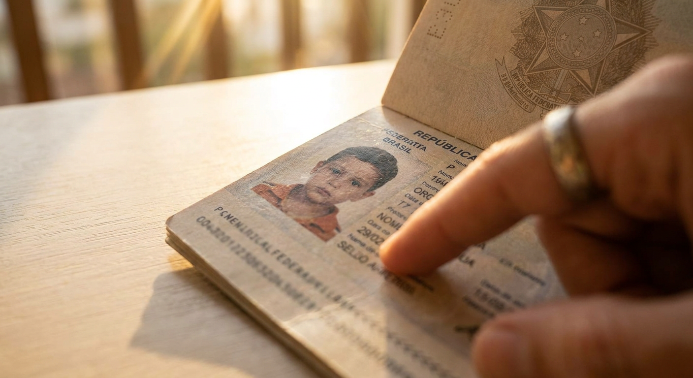 Certifique-se de que o passaporte do seu filho está em dia.