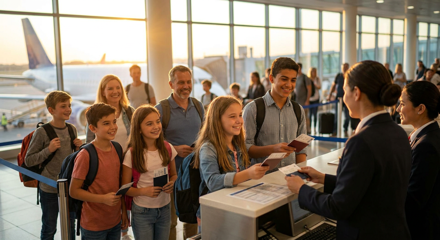 A autorização de viagem permite que menores embarquem com tranquilidade.