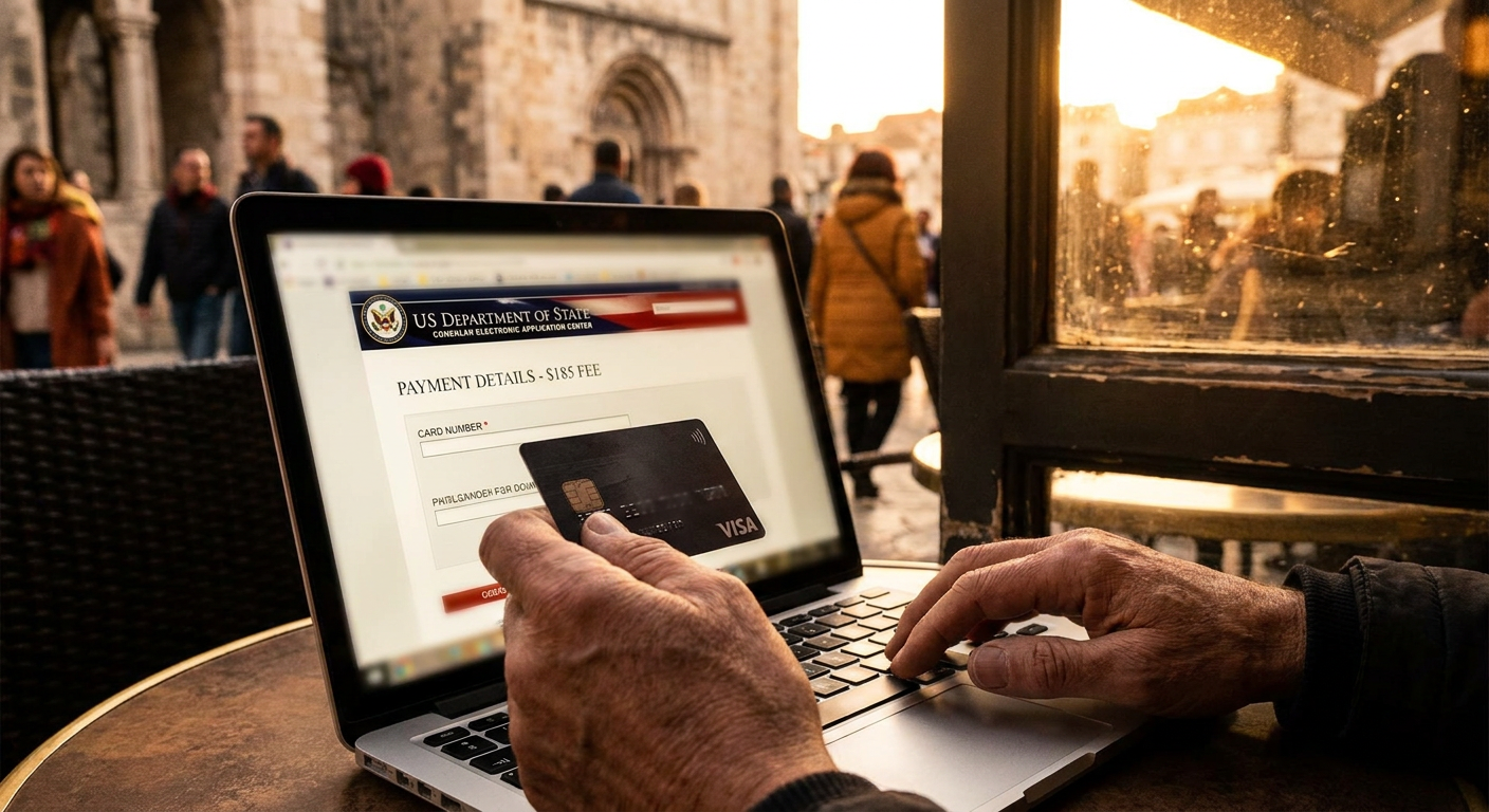 Realizando o pagamento da taxa MRV online, um passo crucial para o agendamento.