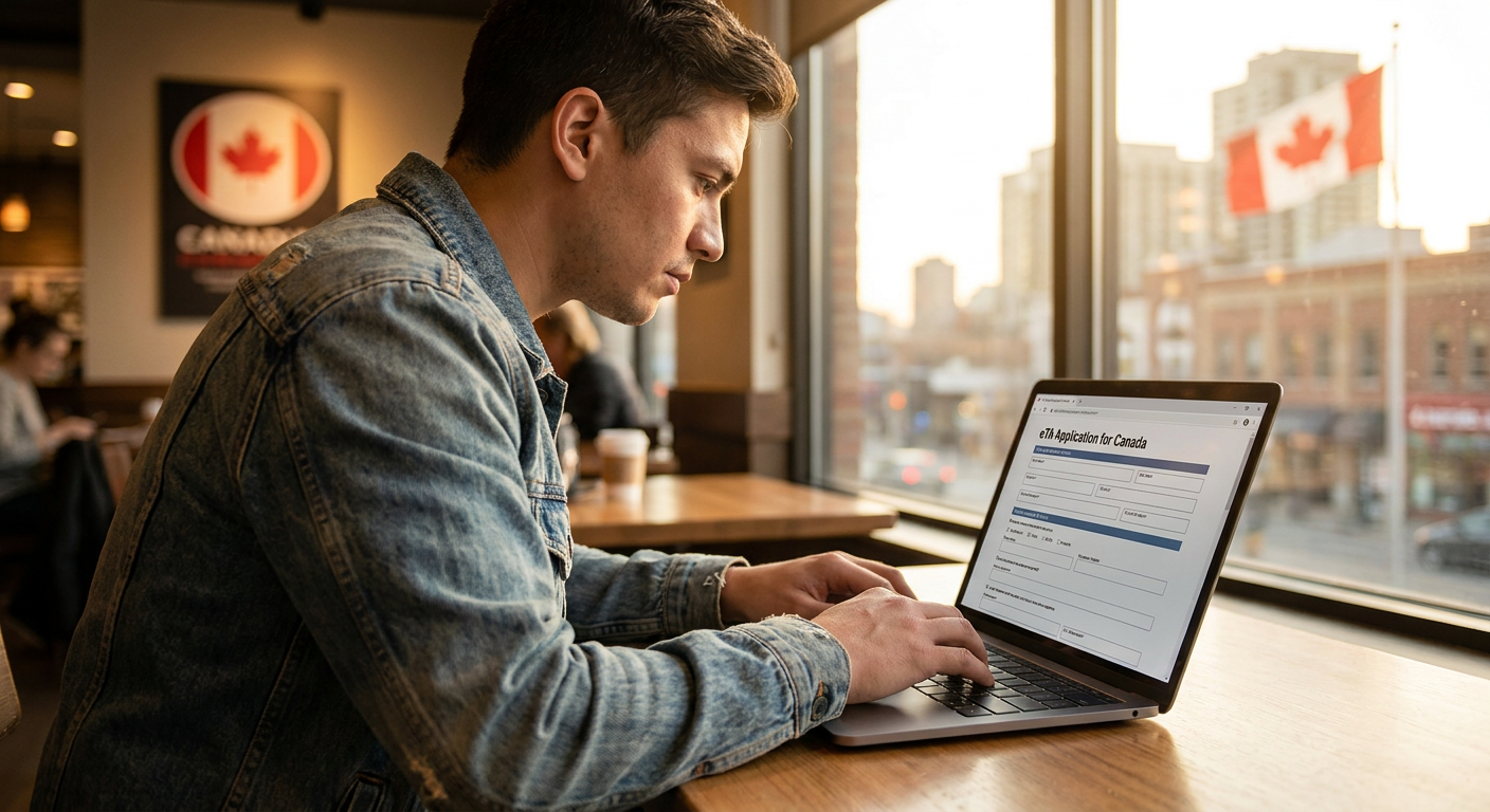 O processo de solicitação do eTA é predominantemente online e rápido.