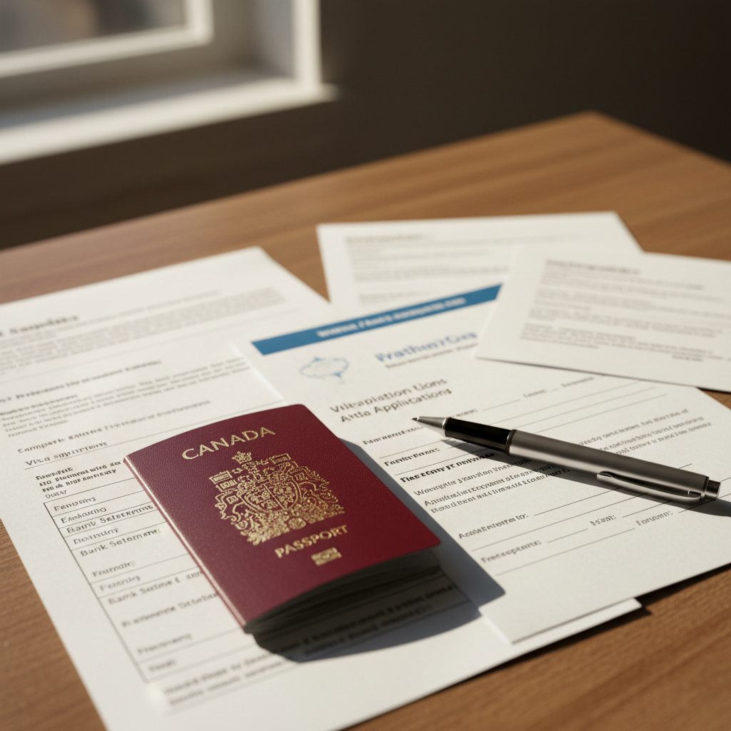 Organize seus documentos com antecedência para evitar atrasos na aplicação do visto.