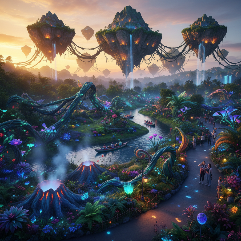 A mágica terra de Pandora, um dos destaques do Animal Kingdom.