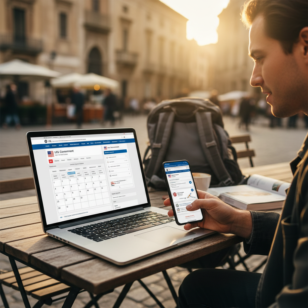 A interface online do sistema de agendamento, mostrando a importância da atenção aos detalhes.