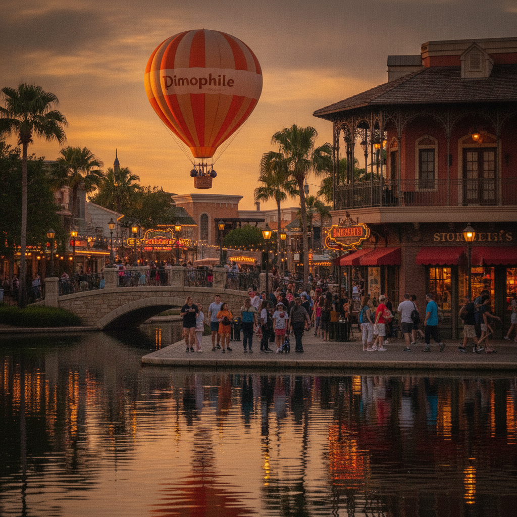 A noite em Disney Springs oferece opções variadas para o entretenimento adulto.
