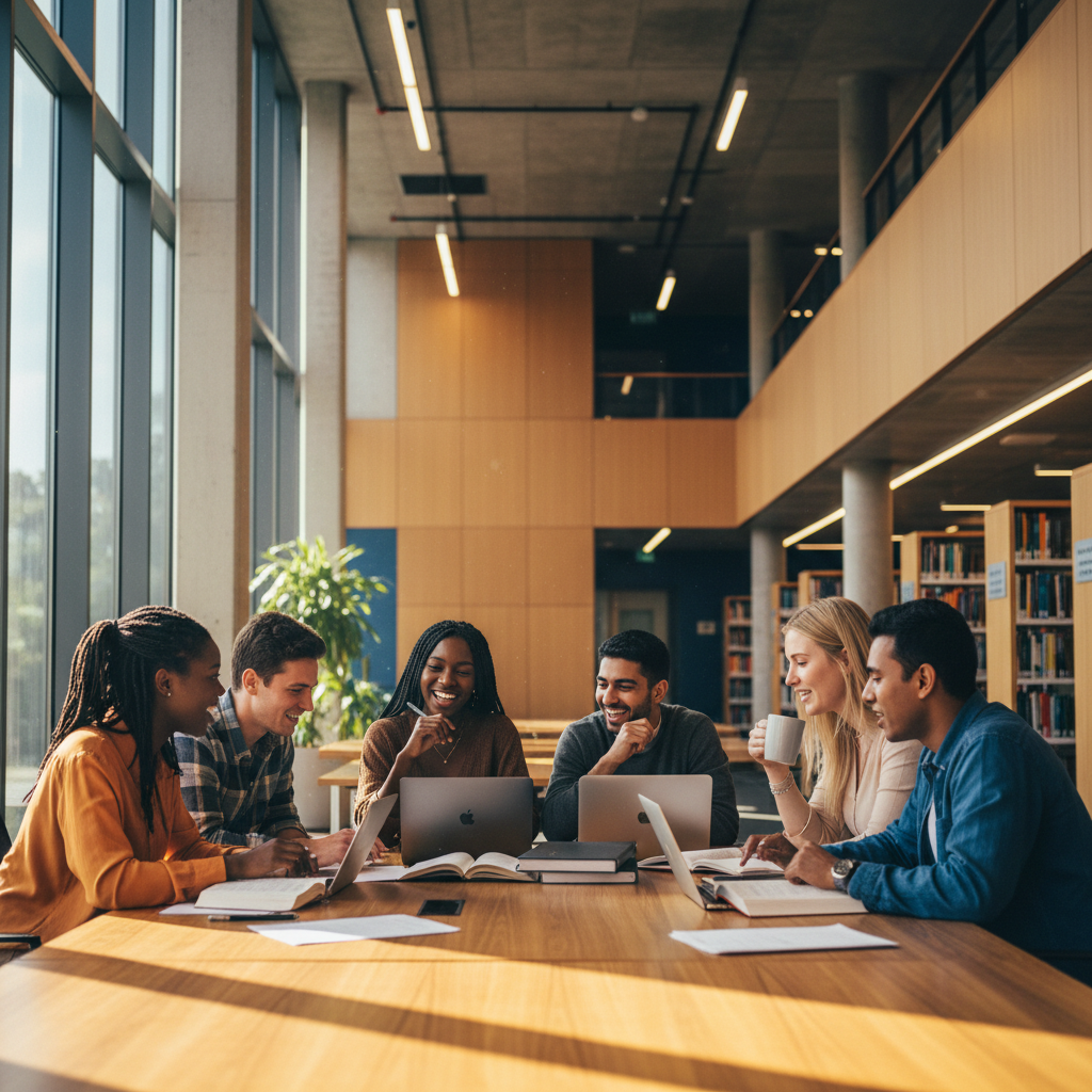 Estudantes internacionais na Austrália.