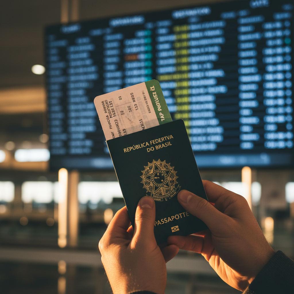 Ter o passaporte em mãos é o primeiro passo para embarcar em novas aventuras.
