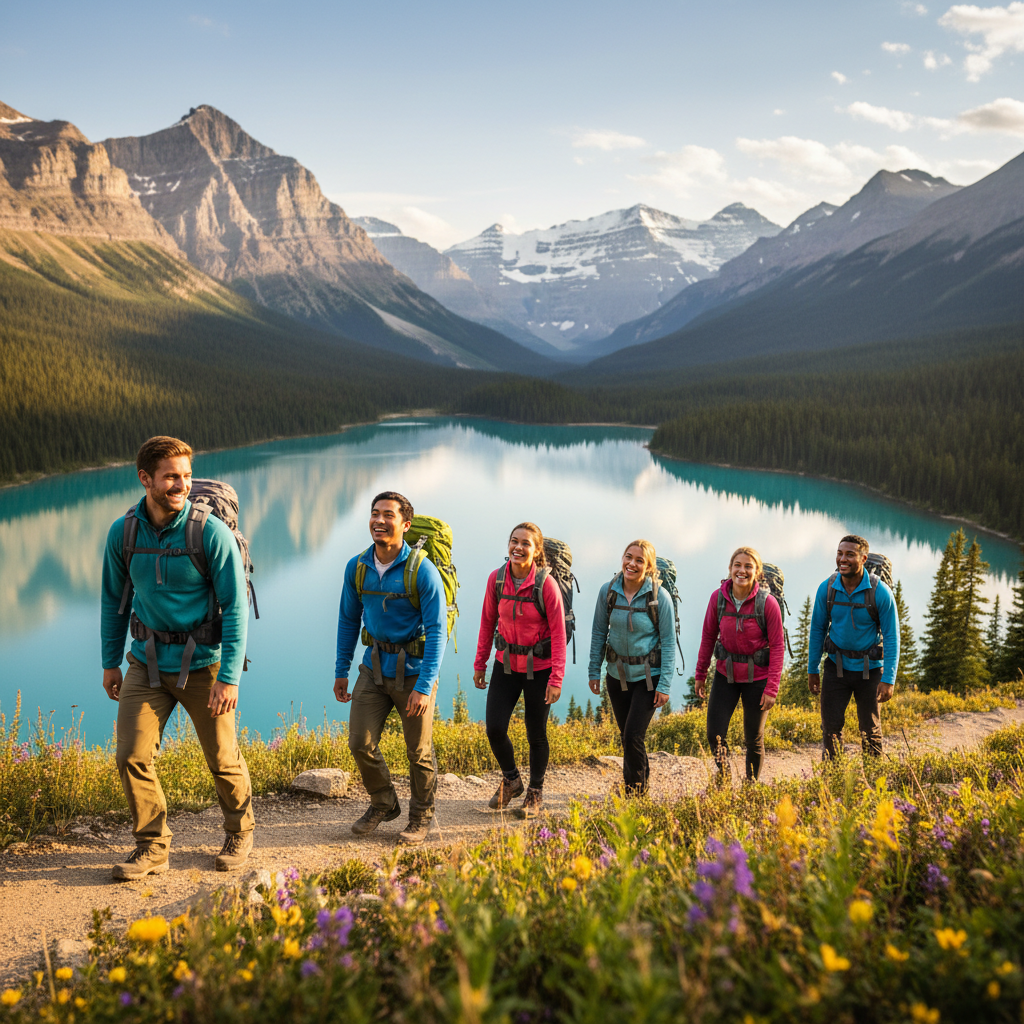 As Montanhas Rochosas Canadenses, um dos destinos favoritos para aventureiros.