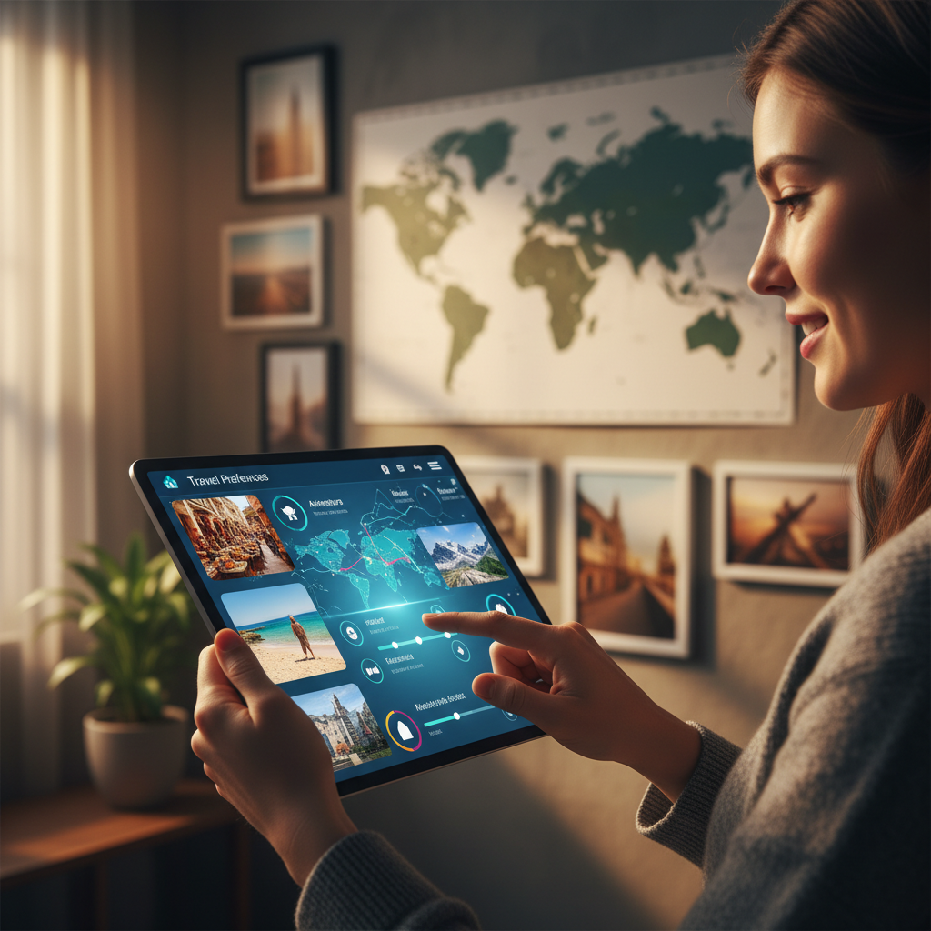 Personalize sua viagem com a ajuda de um simulador de perfil.
