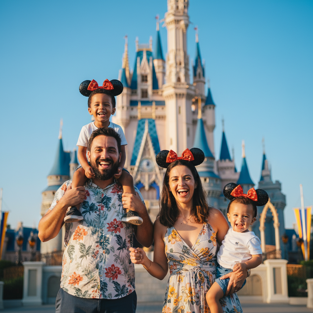 A magia da Disney encanta a todos, criando memórias inesquecíveis para famílias.