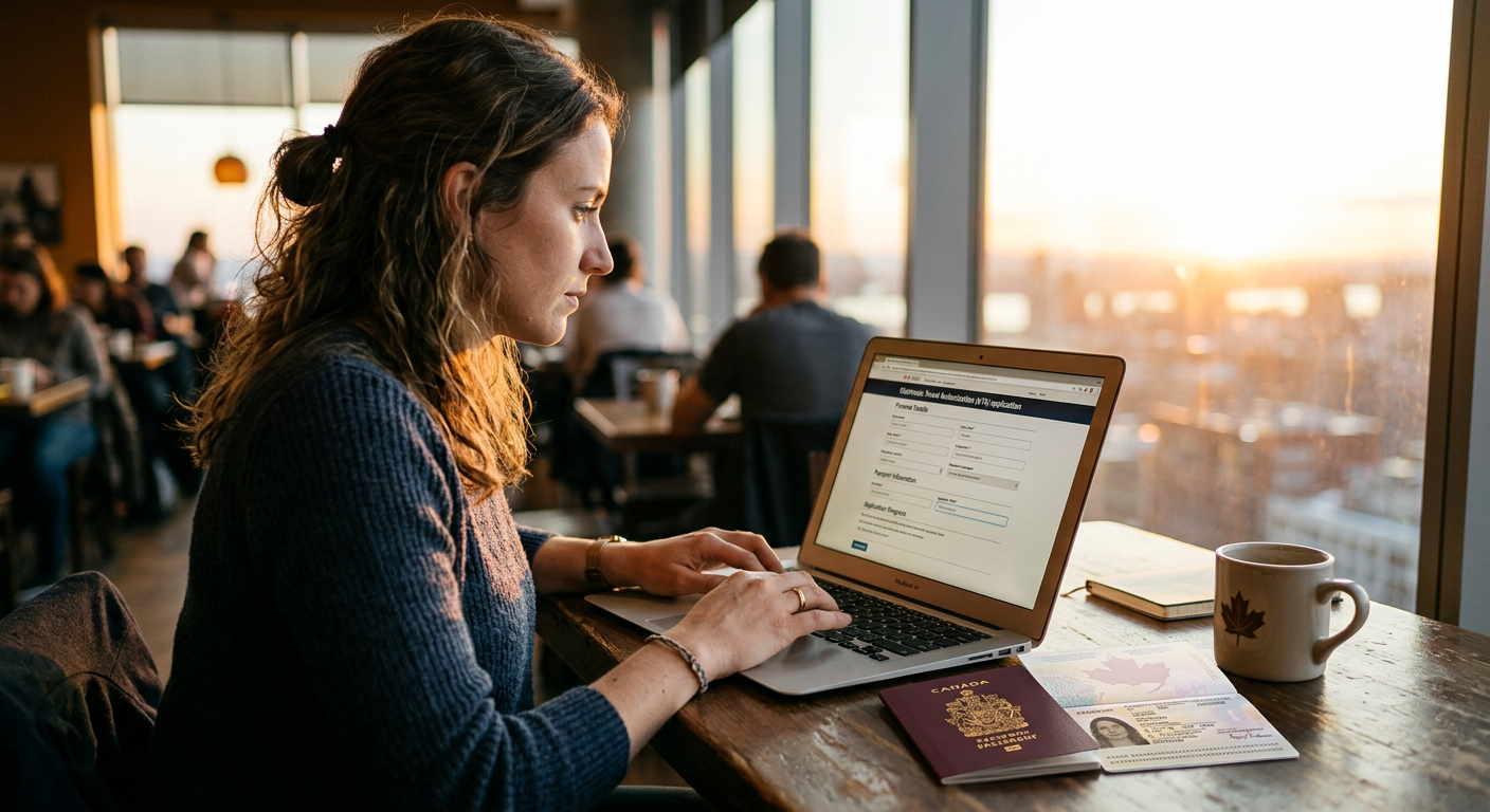 O processo de solicitação do eTA é rápido e totalmente online.