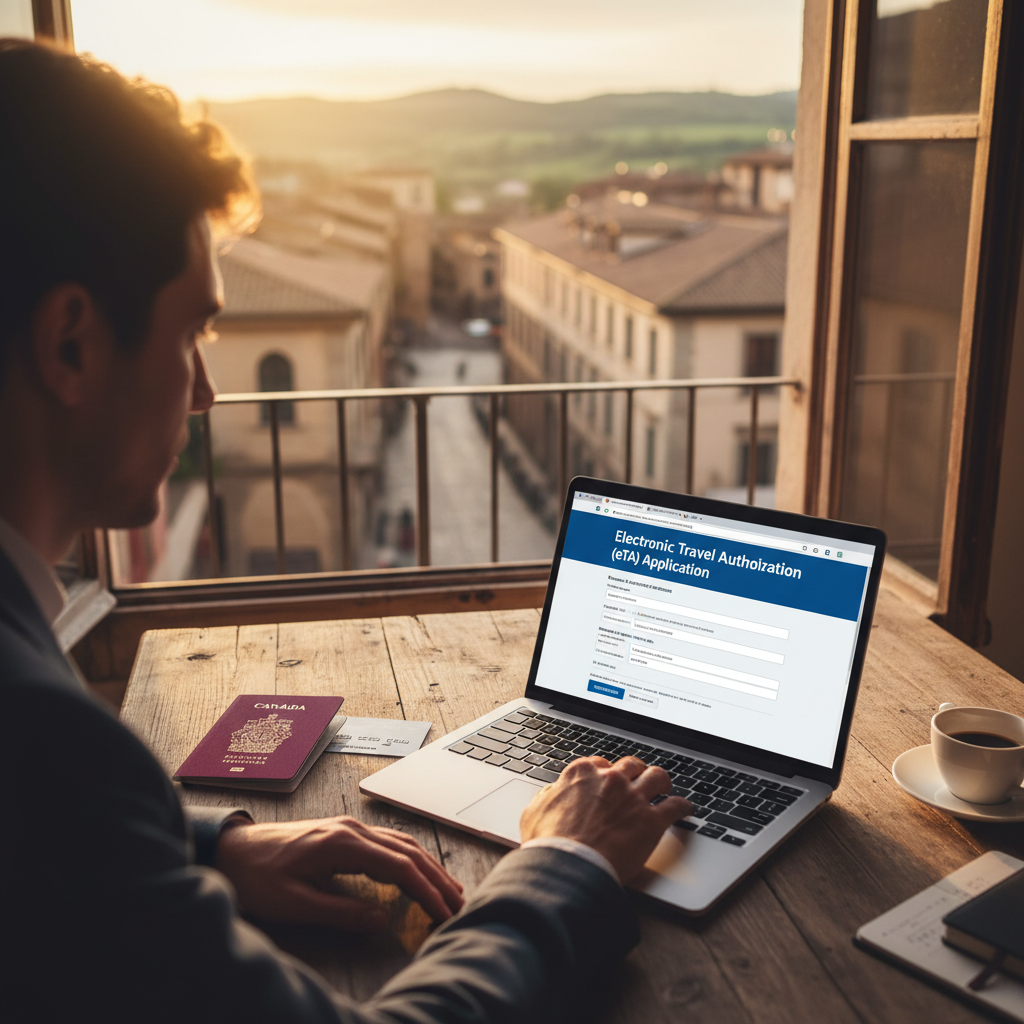 O processo de solicitação do eTA é totalmente online e costuma ser bem rápido.