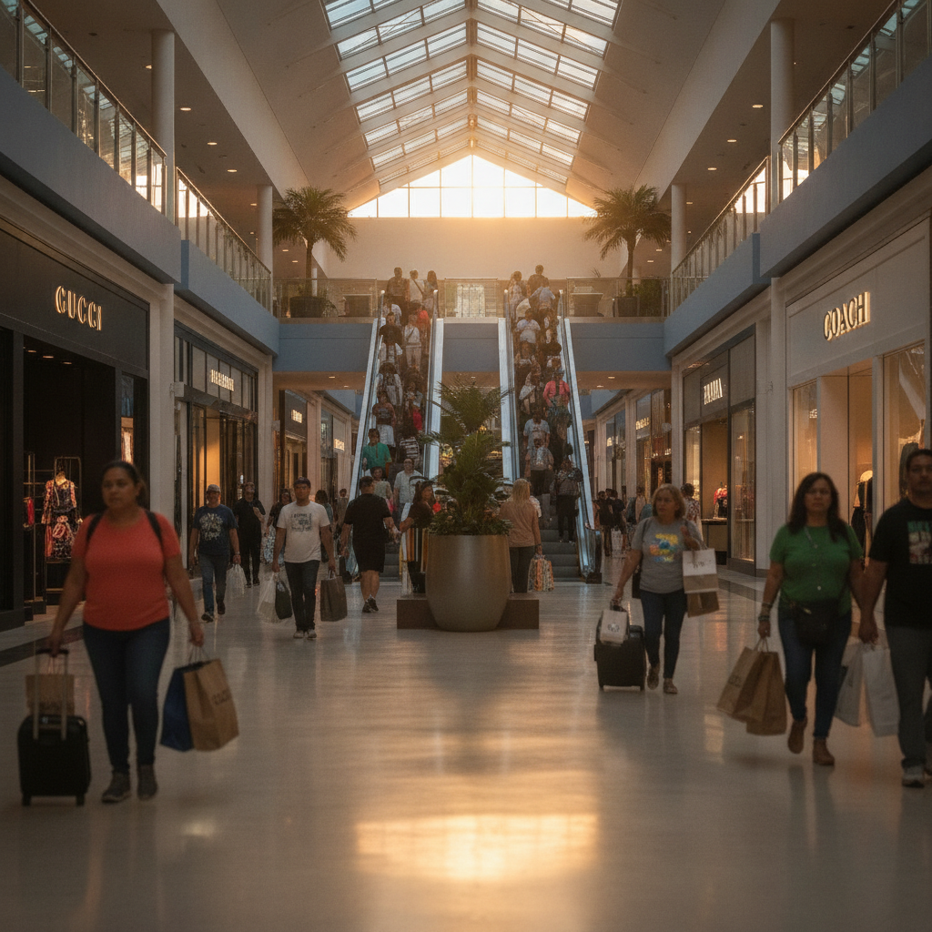 Explore corredores cheios de ofertas nos outlets de Orlando.