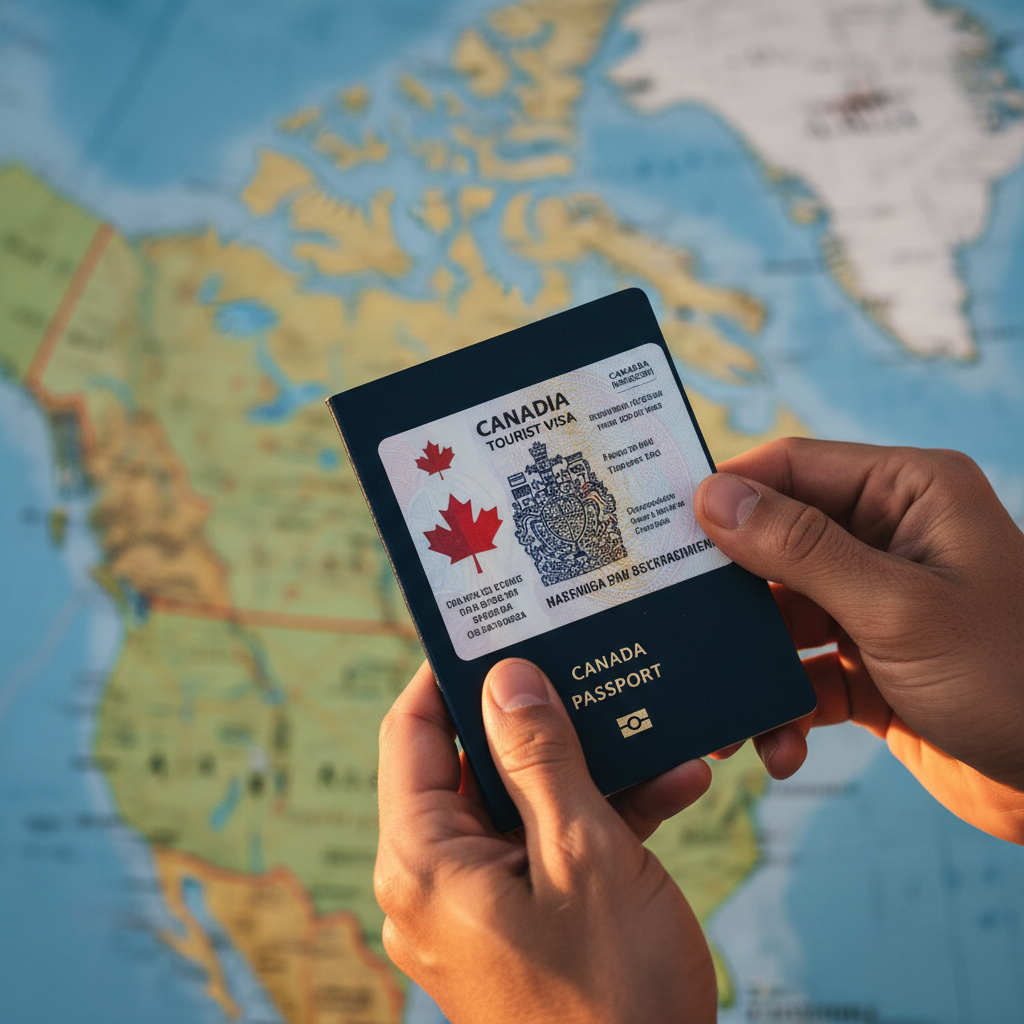 Um Visto de Turismo (Visto de Visitante) é carimbado diretamente no seu passaporte.