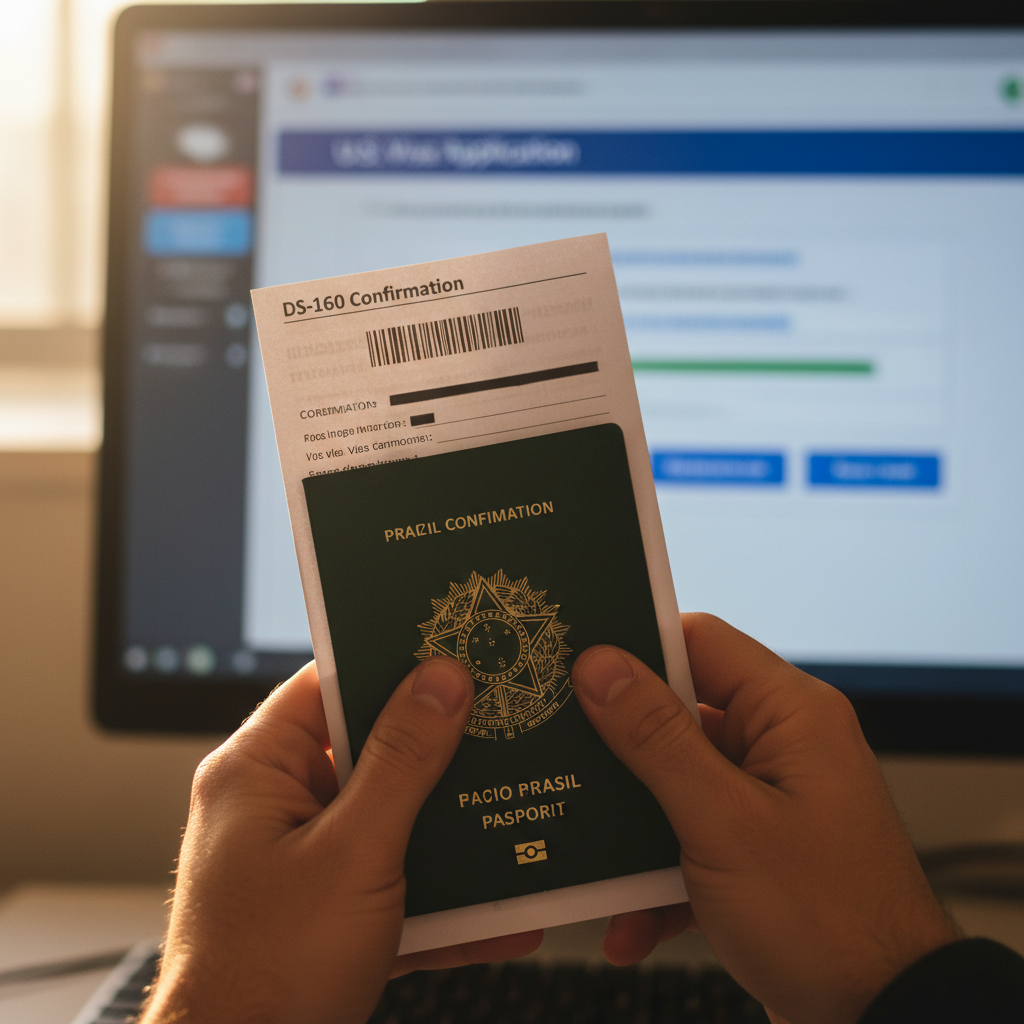 A confirmação do DS-160 e o passaporte são documentos essenciais para as próximas etapas.