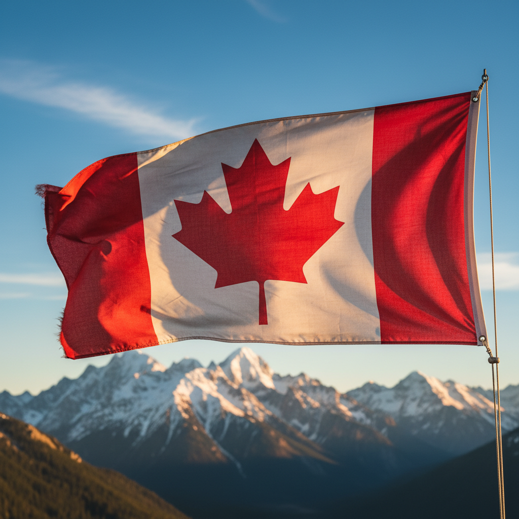 A bandeira do Canadá, um símbolo de boas-vindas para muitos viajantes. (Crédito: Go to Canada)