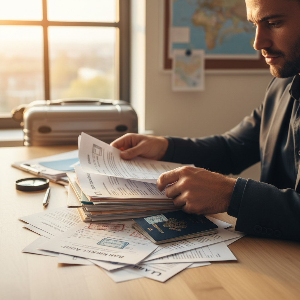 Organização e verificação de cada documento são etapas críticas para o sucesso do seu pedido de visto canadense.
