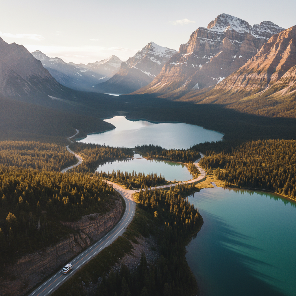 As Montanhas Rochosas canadenses, um paraíso para aventureiros.