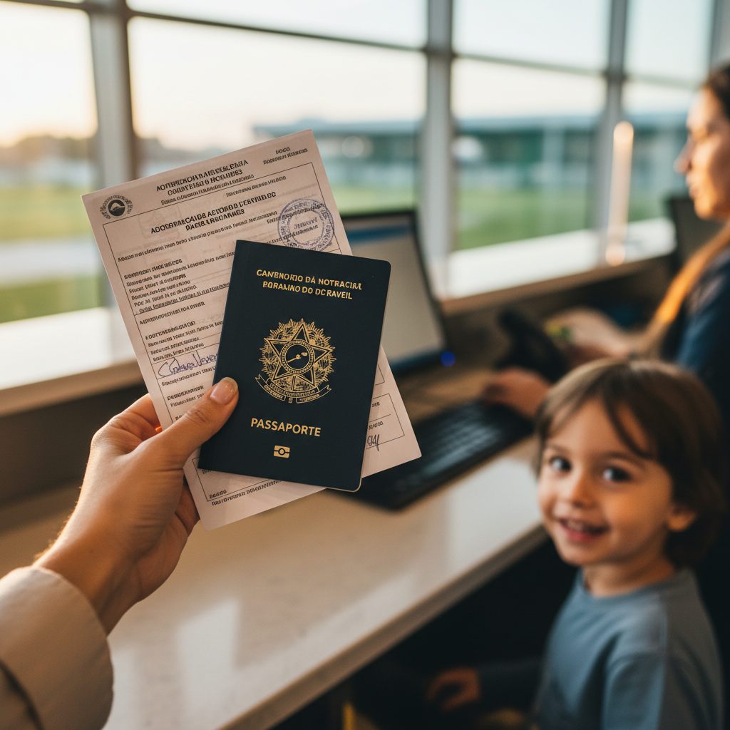 A autorização de viagem é um documento essencial e deve ser carregada junto ao passaporte.