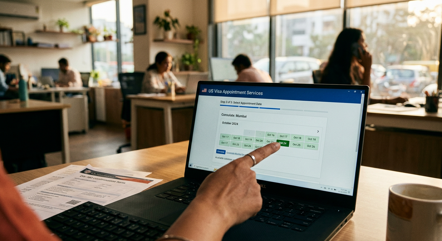 O agendamento online é uma etapa crucial. Certifique-se de escolher as datas e locais que melhor se adequam à sua logística.