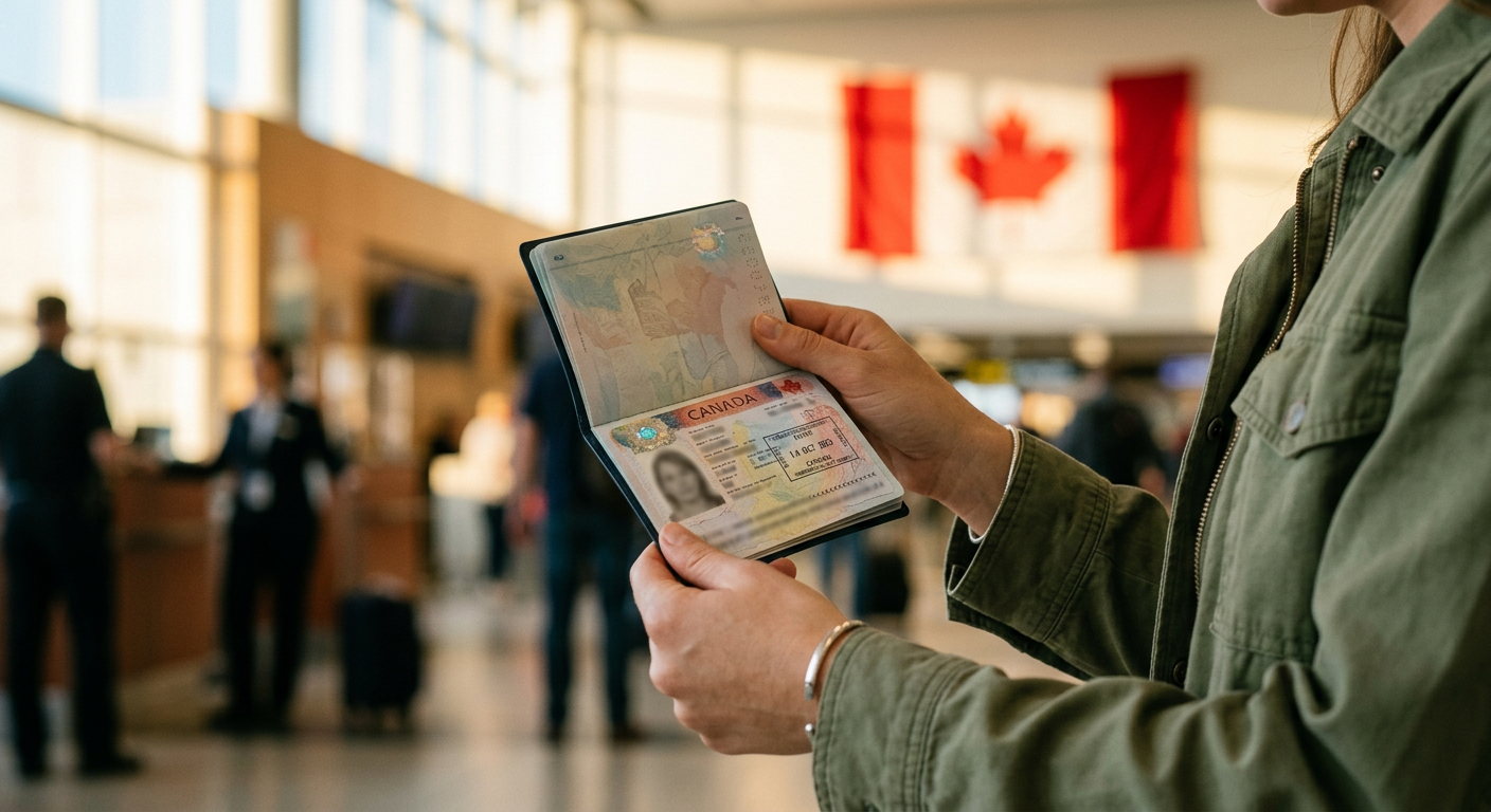 O Visto de Turismo é um documento físico em seu passaporte, essencial para quem não se qualifica ao eTA ou chega por terra/mar.
