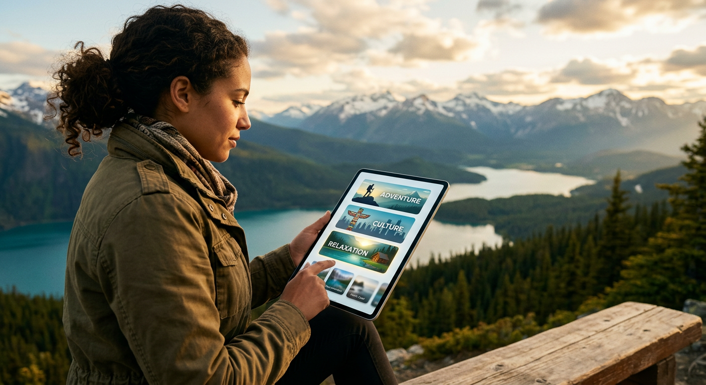 Personalize sua aventura canadense através de um simulador interativo.