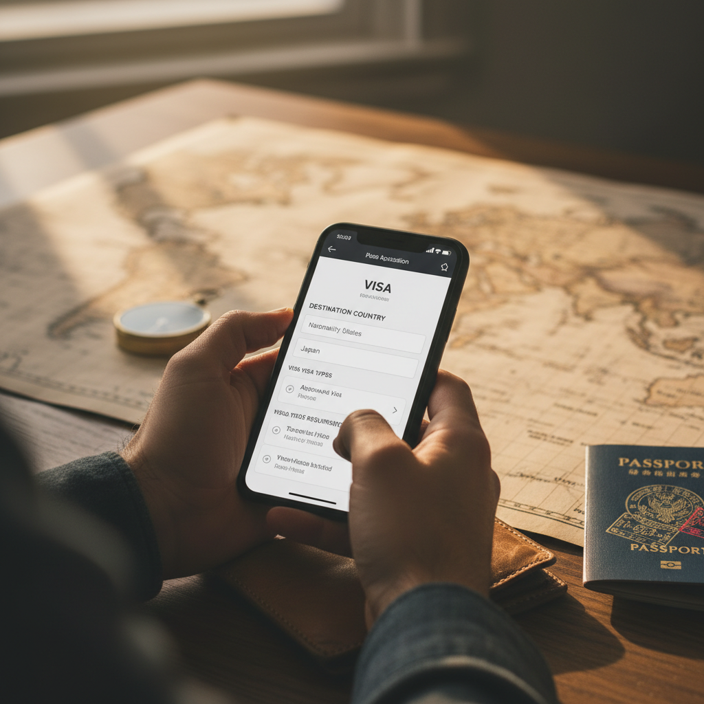 Utilizar um simulador de vistos no smartphone facilita o planejamento em qualquer lugar.