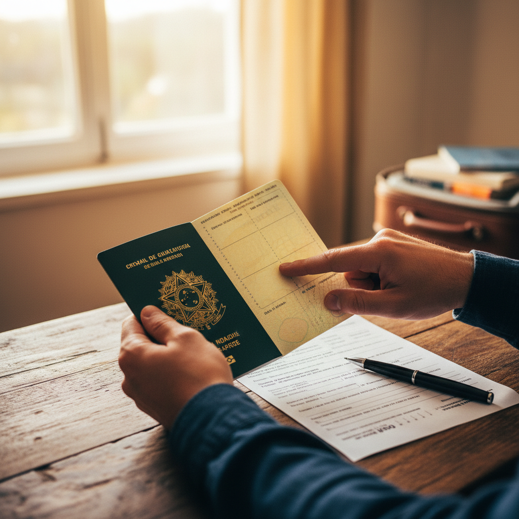 Verifique sempre a validade do seu passaporte e a necessidade de páginas em branco.