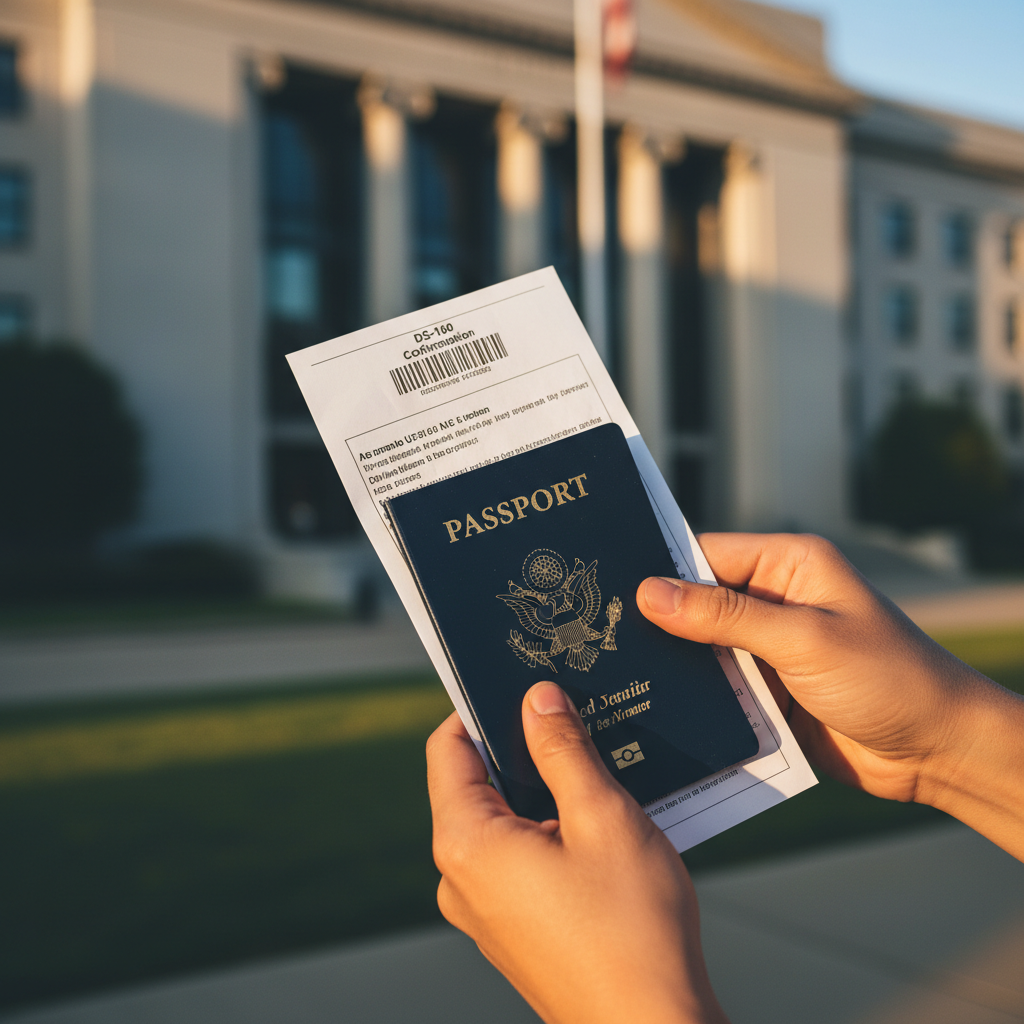 A confirmação do DS-160 e o passaporte são essenciais para o seu agendamento e entrevista.
