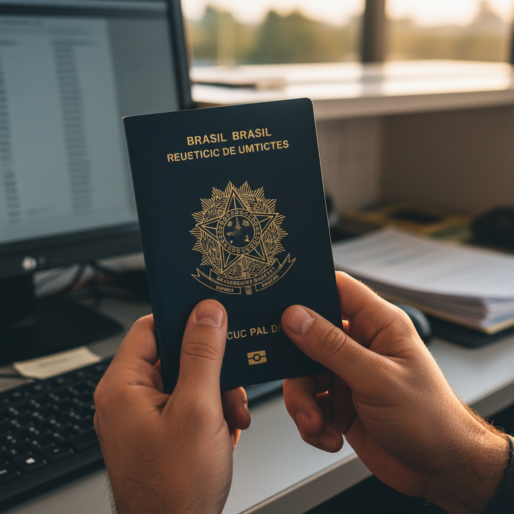 Aguarde o prazo e retire seu passaporte pronto para novas aventuras.