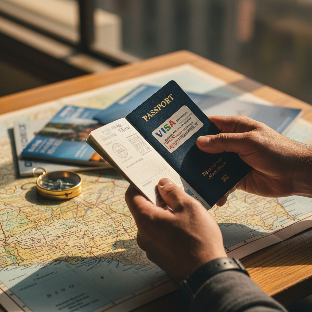 O passaporte com o visto renovado: seu portal para novas viagens.