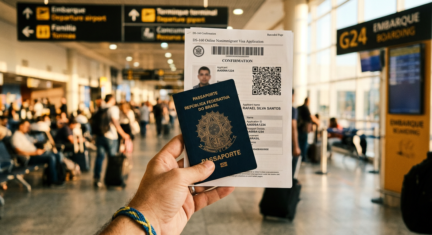 Ter o passaporte e o formulário DS-160 em mãos é o primeiro passo para o visto americano.