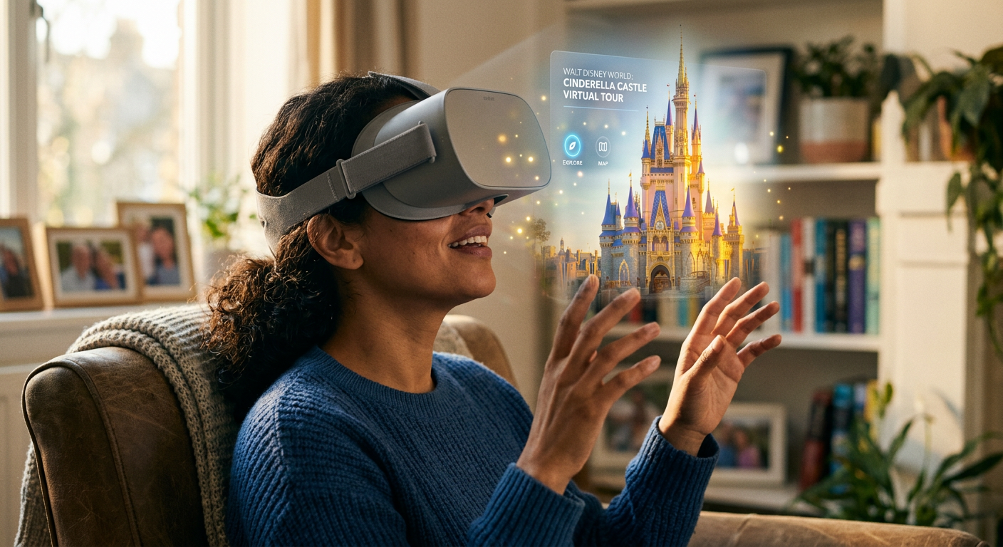 Explore a magia de Magic Kingdom do conforto da sua casa com um tour virtual.