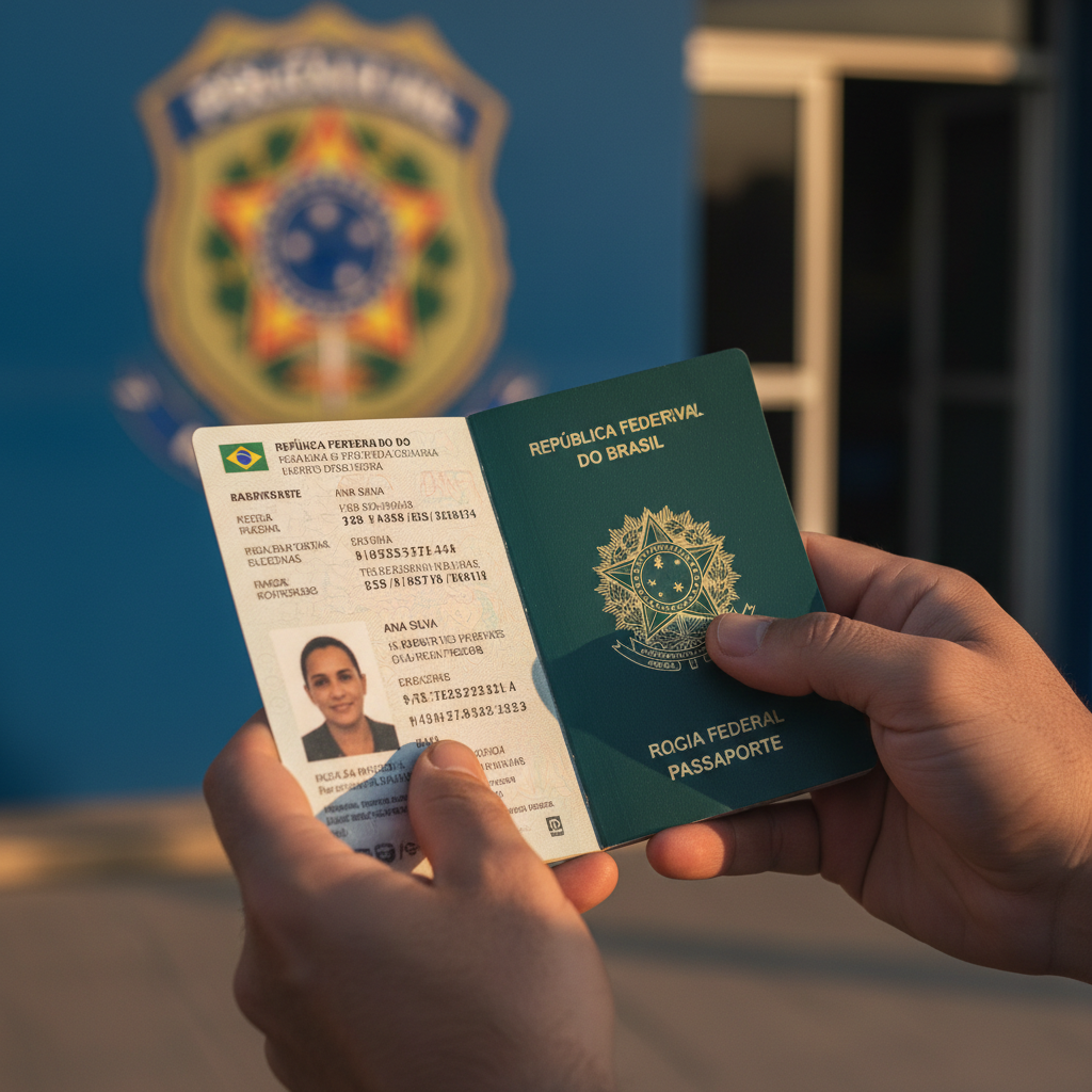 Apresente todos os documentos originais e tenha suas digitais coletadas no atendimento da Polícia Federal.