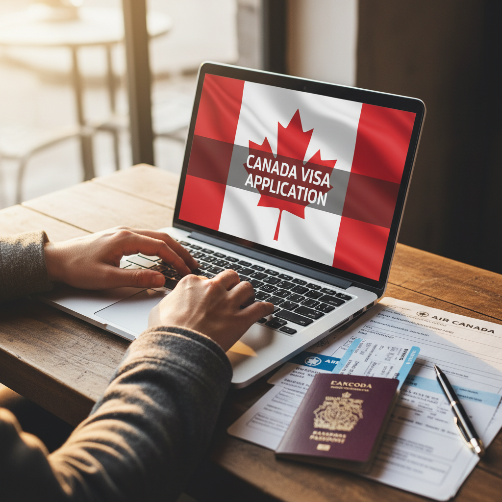 Realizando o processo de aplicação online para estender seu status de visitante no Canadá.