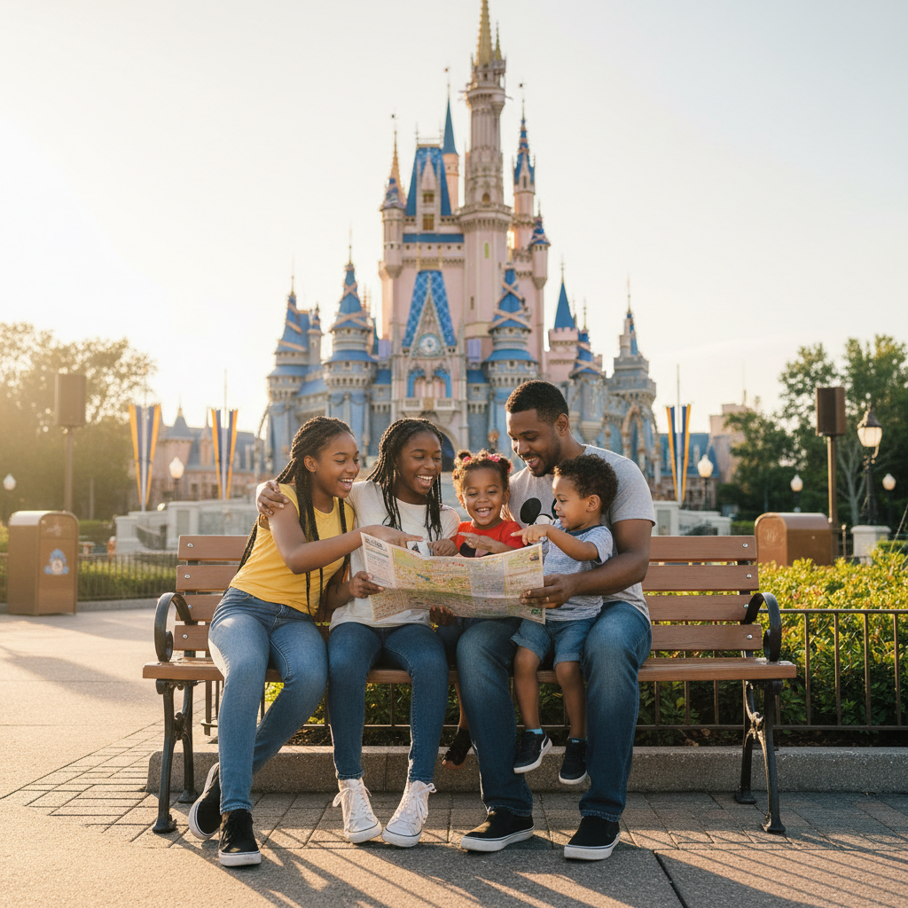 Reconhecer pausas e dosar a energia do grupo é o primeiro passo para o sucesso em Orlando.