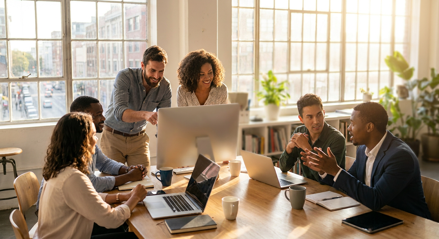 A colaboração é fundamental em muitos locais de trabalho nos EUA.
