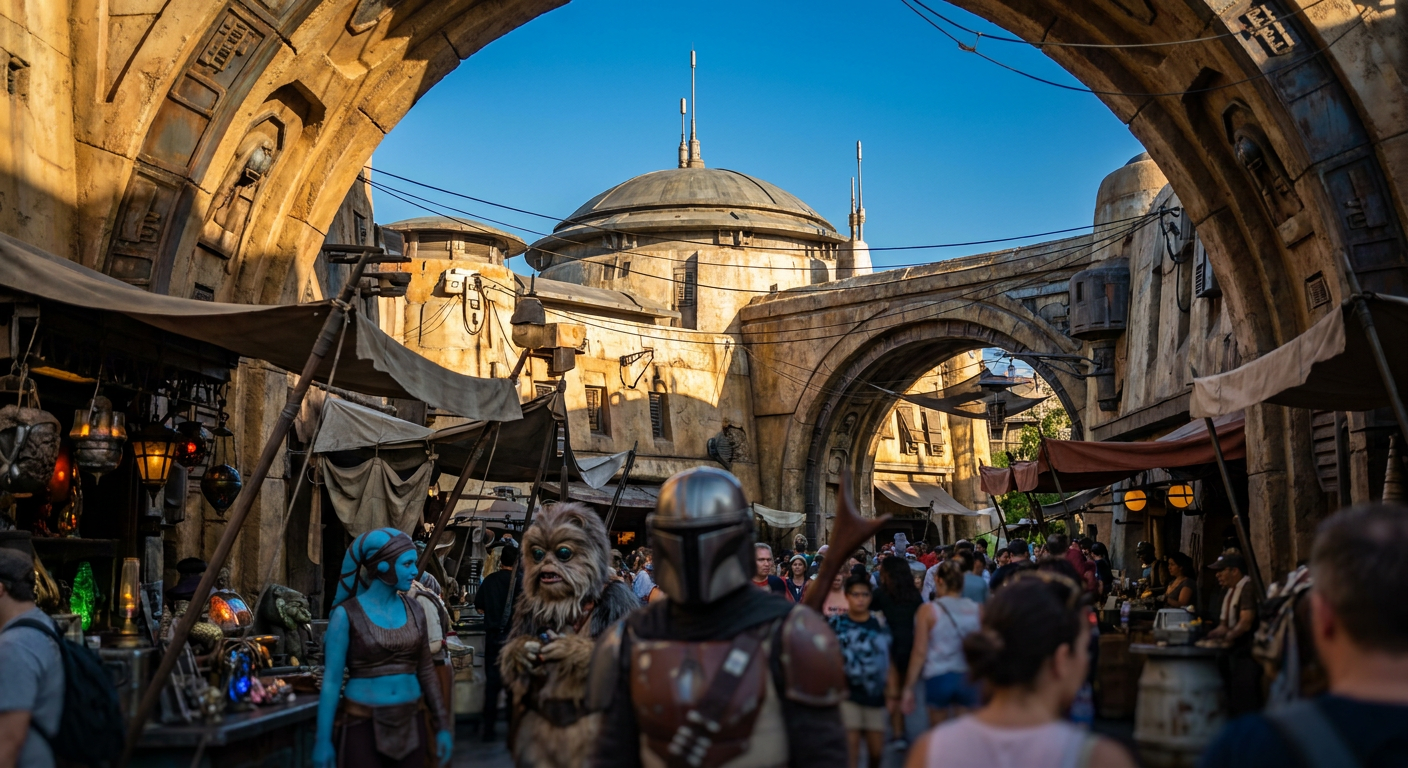 Explore os detalhes de Star Wars: Galaxy's Edge e viva sua própria aventura. (Foto: Disney Parks)