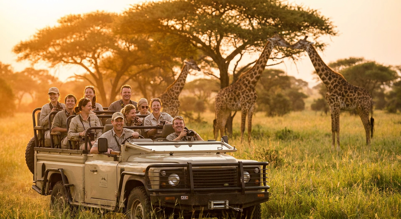 O Kilimanjaro Safaris recria um verdadeiro safári africano no coração da Disney.
