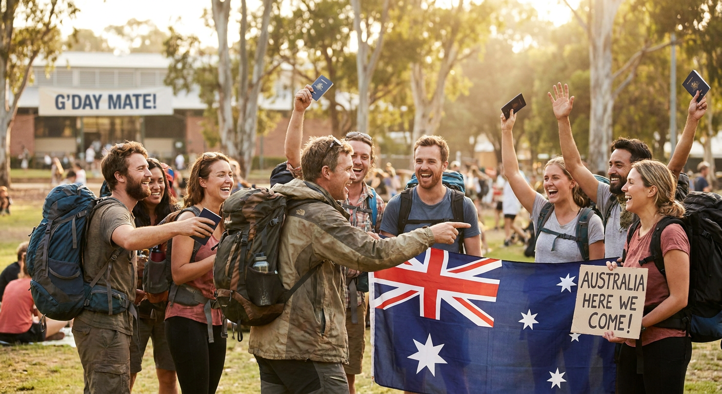 Com o visto aprovado, os sonhos de explorar a Austrália se tornam realidade, abrindo portas para novas experiências e culturas.