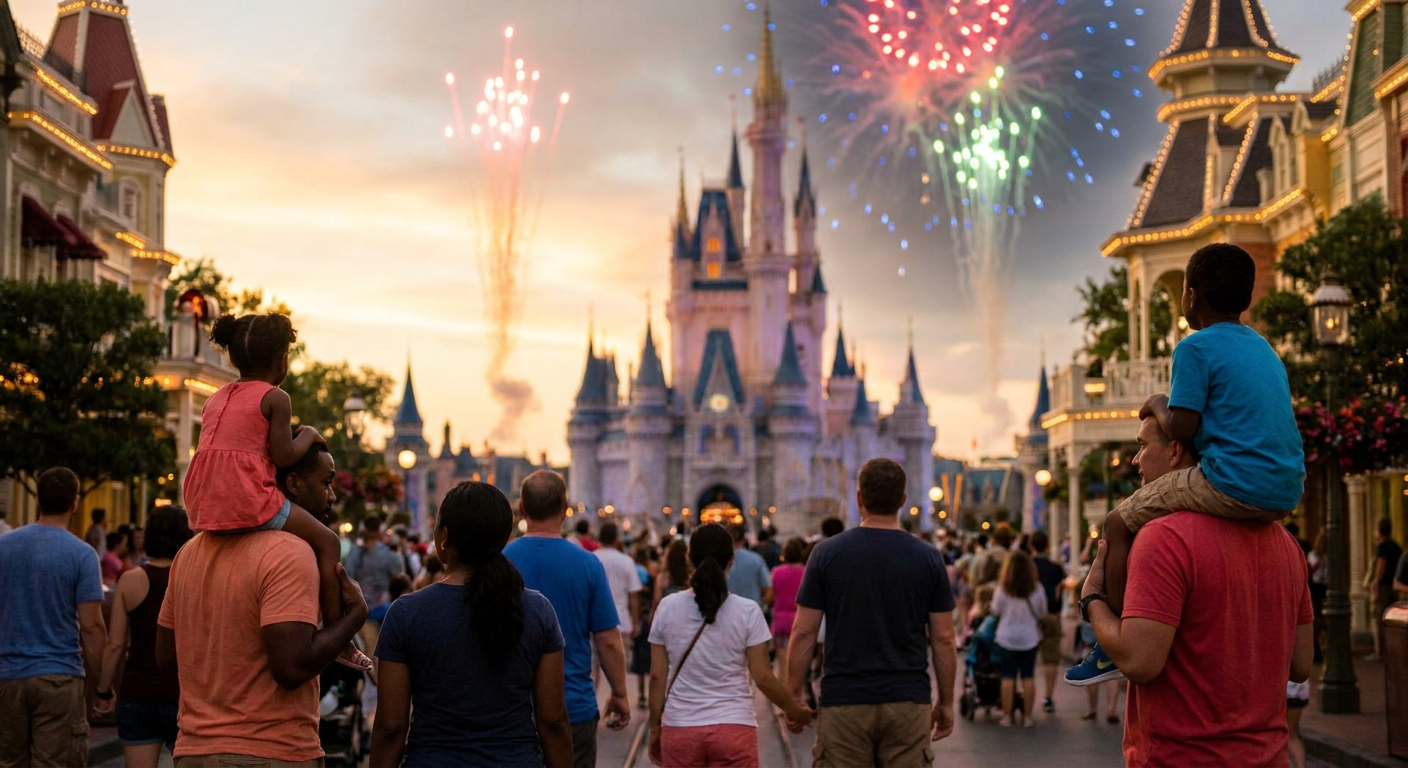 O show de fogos Noturna no Castelo da Cinderela é um momento imperdível no Magic Kingdom.