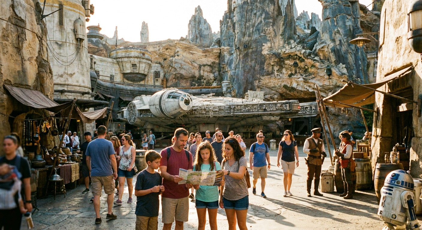 Star Wars: Galaxy's Edge no Hollywood Studios é uma imersão completa no universo de Star Wars.